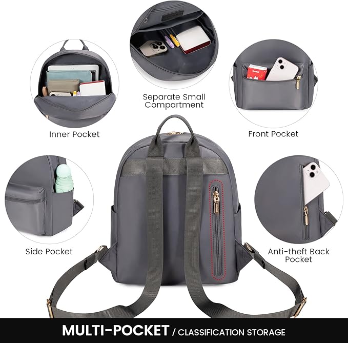 LOVEVOOK Mini Backpack for Women Light Weight Small Waterproof Backpack Purses Daily Backpack… | Light Weight