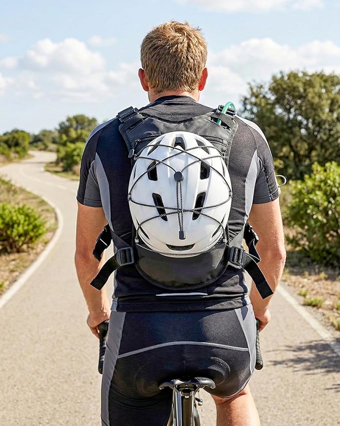 Running Vest with 2L Water Bladder, Lightweight Chest Pack Hydration Backpack with Gear Holder, Reflective Chest Rig for Men Women Hiking Cycling Marathon Runner Gifts