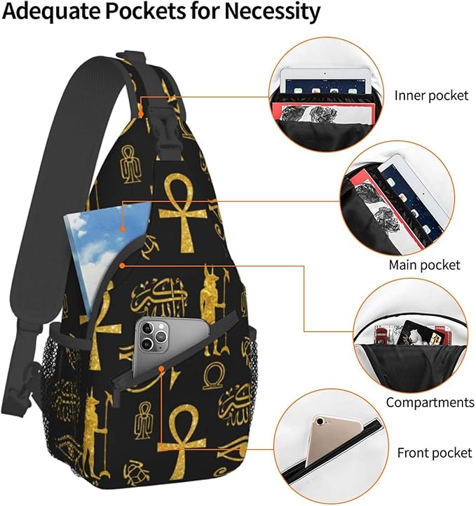 Sling Backpack For Men Hiking Daypack Crossbody Shoulder Bag Travel Chest Pack | Hiking, Travel