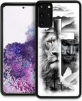 for Samsung Galaxy S20 Plus Case, Lion Cross Jesus Christ Dove Pattern Graphic Design Girl Boy Soft Silicone Hard Acrylic Shock Protection for Samsung Galaxy S20 Plus