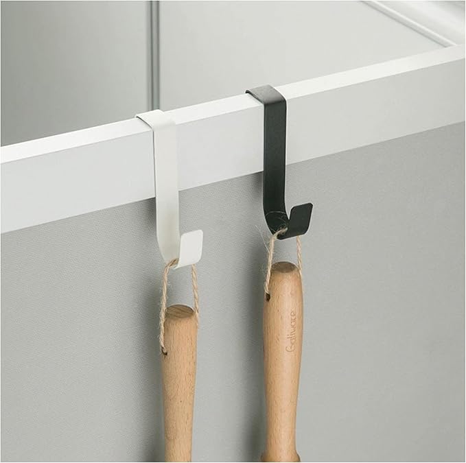 20 PCS Aluminum J Grid Hooks - Multi-Purpose Heavy Duty S Hooks for Wire Shelving & Wall Grids, Perfect for Hanging Kitchenware, Tools, Plants, Photos & Retail Display Black