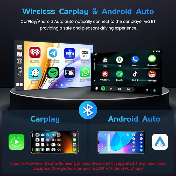Inefala 4+128G Radio for Jeep Compass Patriot 2007 2008 2009 Android 15 CarPlay Car Stereo Touchscreen 10.1" Incell Android Auto GPS EQ 15UI Backup Camera