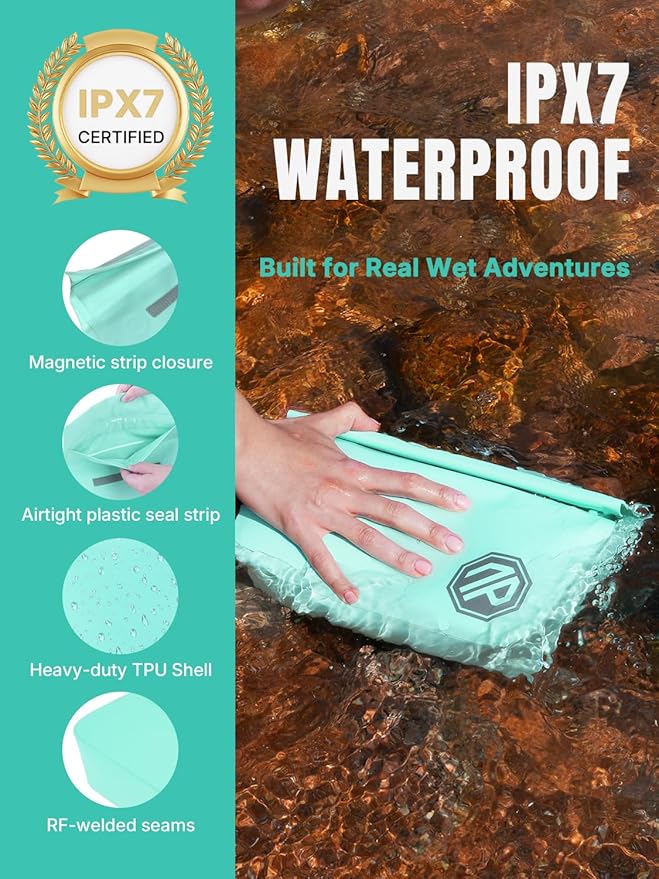 niphean IPX7 Waterproof Fanny Pack with Magnetic One-Hand Closure, Durable Waterproof Dry Bag Kayaking Accessories, Paddle Board, Beach Cruise Essentials, 2.5L Phone Pouch Dry Bags for Men & Women