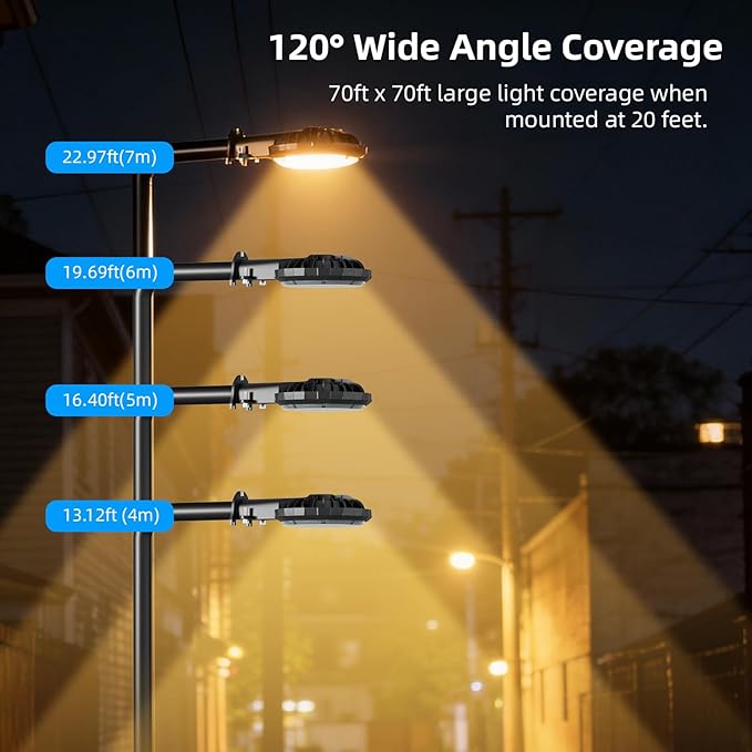 Karjoefar LED Barn Light, Dusk to Dawn Outdoor Lighting with 100W 10000LM 5000K Warm Light, IP65 Waterproof Outdoor Security Flood Lights for Garage Yard Street Warehouse Use 2PCS