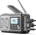 Emergency Weather Radio 5000mAh with Solar Hand Crank, Men Dad Husband Cool Gadgets, NOAA AM FM Portable Battery Power Weather Alert Radios with Flashlight, Perfet Gifts for Home Outdoor Office