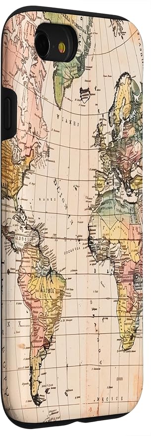 World Map ,Old Map of the World Case for iPhone SE (2020) / 7 / 8