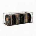 Display Case for Long Truck and Model Cars, Acrylic Box for Trophy and Toy Figures, Clear Acrylic Display Cases with Matte Black Base for Collection Protection and Storage, 16x7x7 inch