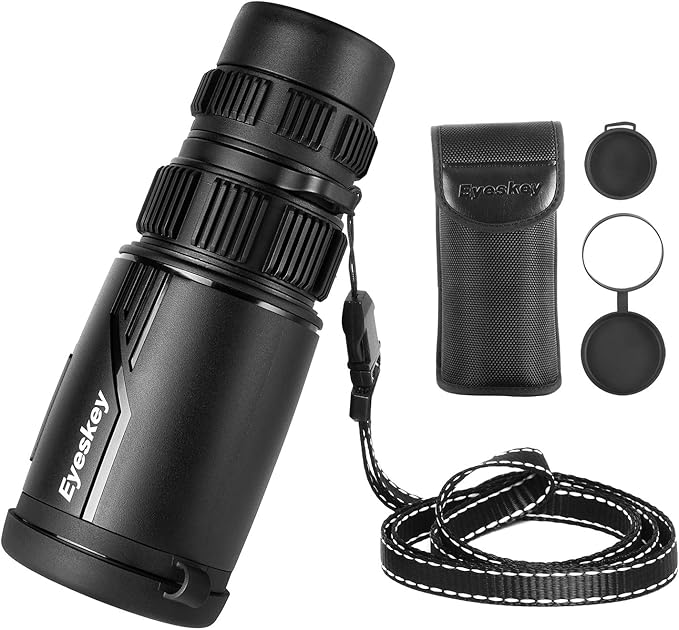 Seeker Pro HD Packet Monocular | Waterproof and Fog-Proof | Optimized Clear Optics | Compact Size Theater Monoculars for Birding Travelling (8-24X42)