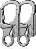 Ahiller Carabiner Clip, Double Anti-Misopening Locking Design, 3" Zinc Alloy Heavy Keychain for Outdoor Camping Hiking, Key Ring Clip