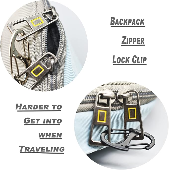 Small Carabiner Clips 1.6 inch(41mm) Metal Double Sided Spring Gate Snap Hooks Keychain Clasp Accessories