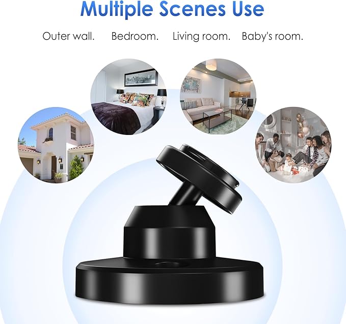 Blink Outdoor Camera Mount, 360 Degree Adjustable Wall Mount Bracket, Compatible with Blink Mini, Blink 4th and 3rd Gen Outdoor Camera, 3 Pack, Black