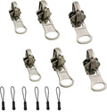 Universal Zipper Repair Kit - 3-Size Double-Sided Zippers Slider Replacement with Zipper Pull for Jackets, Luggage, Backpacks & Outdoor Gear | No-Sew Installation