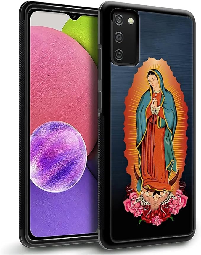 for Samsung Galaxy S20 FE Case, Red Virgen Guadalupe Pattern Graphic Design Girl Boy Soft Silicone Hard Acrylic Shock Protection for Samsung Galaxy S20 FE