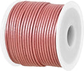 GENIQUE Real/Genuine Round Leather String Cord for Necklace, Bracelets, Jewelry, Kumihimo Braiding, DIY Projects (20 Metres) (1.5mm, Mystique Pink)
