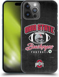 Head Case Designs Officially Licensed Ohio State University Vintage Football Graphics Hard Back Case Compatible with Apple iPhone 14 Pro Max