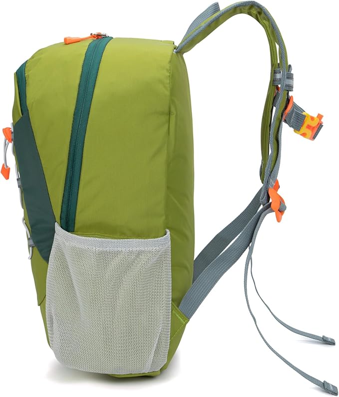 IVYGREEN Little Kids Hiking Backpack for Boys or Girls, Small Daypack for Camping or Travel (Armygreen, Medium)