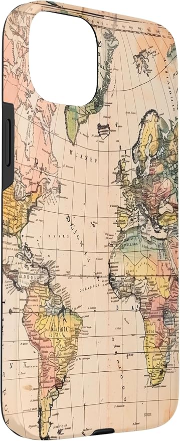 World Map ,Old Map of the World Case for iPhone 15 Plus
