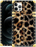 Compatible with iPhone 11 Pro Max Case, Seamless Gold Chain Leopard Luxury Golden Decoration for Girl Women Soft TPU Shockproof Protective Hard PC Back for iPhone 11 Pro Max