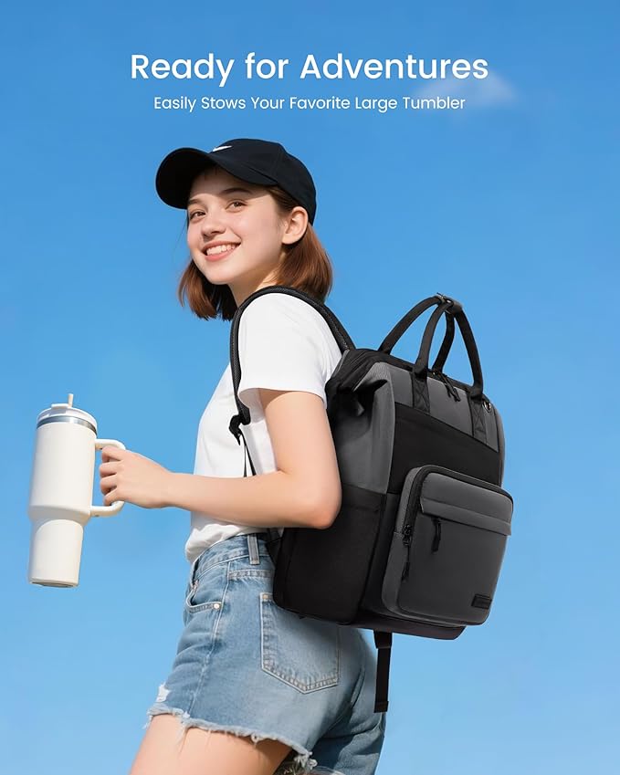 LOVEVOOK Laptop Backpack for Women, 17 Inch Travel Backpack for Work College Business, Water Resistant Teacher Nurse Bag with Large Capacity, School Bookbag Bags Cute Daypack for Woman Girls