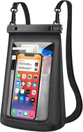 Extra Large Size Waterproof Phone Pouch - [Floating] Water Proof Pouch for iPhone Galaxy Google and More, IPX8 Waterproof Dry Bag for Beach Vacation Belongings