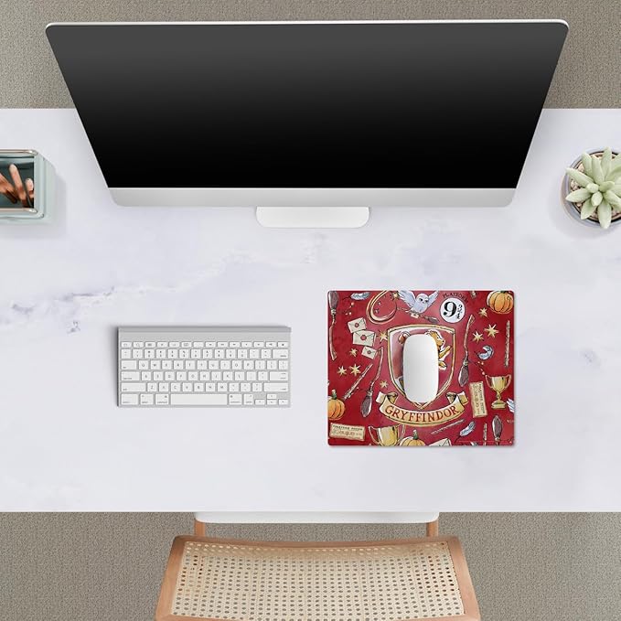 Head Case Designs Officially Licensed Harry Potter Gryffindor Graphics 9.84 x 11.81 x 0.12 inches (250 x 300 mm) - S Gaming Office Desk PC Keyboard Mouse Mat Pad
