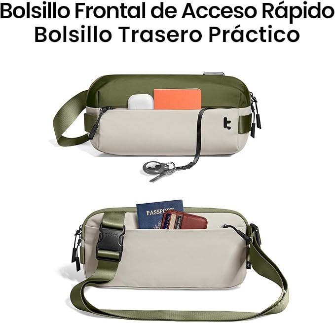 tomtoc Compact EDC Sling Bag 3L-10L, Minimalist Crossbody Bag Chest Shoulder Pack for Men Women, X-pac/Recycled Polyester