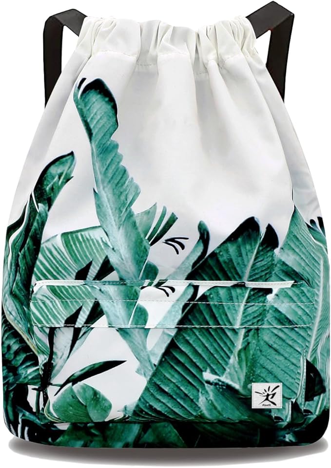 Waterproof Drawstring Bag, Gym Bag Sackpack Sports Beach Backpack for Men Women