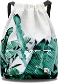 Waterproof Drawstring Bag, Gym Bag Sackpack Sports Beach Backpack for Men Women