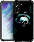 for Samsung Galaxy S22 Case, Skeleton Winding Snake Pattern Graphic Design Girl Boy Soft Silicone Hard Acrylic Shock Protection for Samsung Galaxy S22