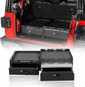 Hooke Road JK JL Trunk Cargo Storage Drawer System & Fridge Slide Mount & Cooking Platform for 2007-2026 Jeep Wrangler JK JL Unlimited 4-Door