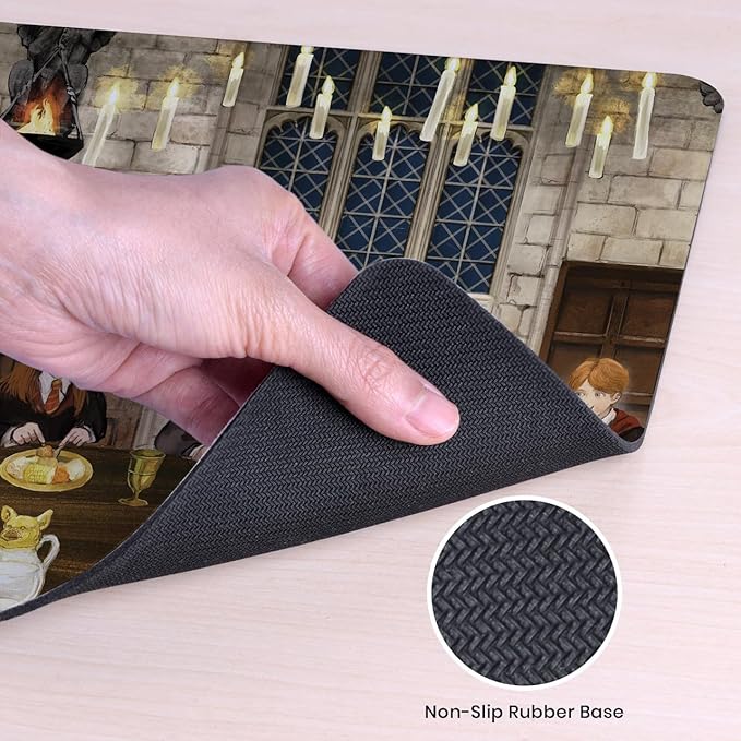 Head Case Designs Officially Licensed Harry Potter Gryffindor Table Graphics 9.84 x 11.81 x 0.12 inches (250 x 300 mm) - S Gaming Office Desk PC Keyboard Mouse Mat Pad