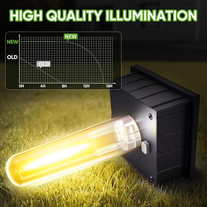 12 Pack Solar Pathway Lights Outdoor,IP65 Waterproof - Bright Solar Lights Outdoor,Auto On/Off Pathway Lights Solar Powered,Solar Path Lights for Walkway Driveway Garden