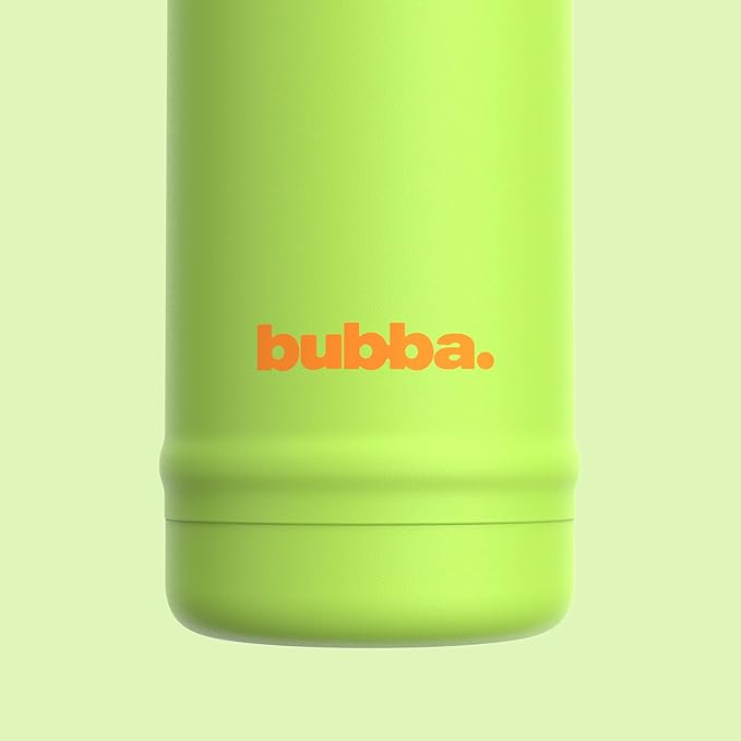 bubba 24 oz Dualsip Insulated Stainless Steel Water Bottle with Straw - Reusable, Leakproof, Lightweight, Dishwasher Safe, Lead-Free and BPA-Free, Glow Up