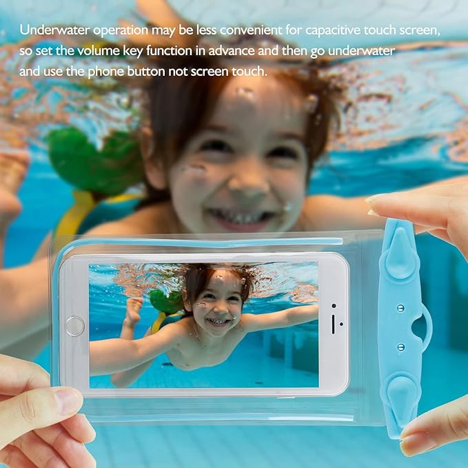 Universal Waterproof Phone Pouch, 4 Pack Waterproof Phone Case for iPhone 17/16/15/14 Pro Max Samsung Galaxy Note up to 6.9", IPX8 Cellphone Dry Bag Beach Essentials, Lanyard Included