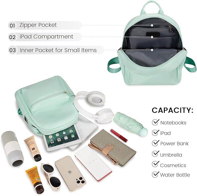 LOVEVOOK Mini Backpack for Women Light Weight Small Waterproof Backpack Purses Daily Backpack… | Light Weight
