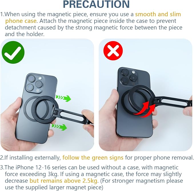 Beviliu Magnetic Neck Phone Holder for Recording, Hands Free POV/Vlog Neck Mount with Chest Strap, Video Filming for Cooking/Riding, Content Creator for iPhone 16 15 14 13 12 Android GoPro Insta360