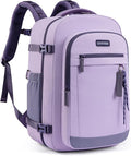 LOVEVOOK 40L Travel Backpack for Women, Airline Approved Carry On Luggage, TSA Personal Item Bag fits 15.6 Inch Laptop, Waterproof Weekender Overnight Suitcase for Work, Purple