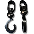 Baby Stroller Hooks for Hanging, Multipurpose Stroller Straps with Durable Stylish Stroller Clips for Diaper Bags, Perfect Mummy Hook for Stroller, Walker and Shopping (Black 2 pcs)