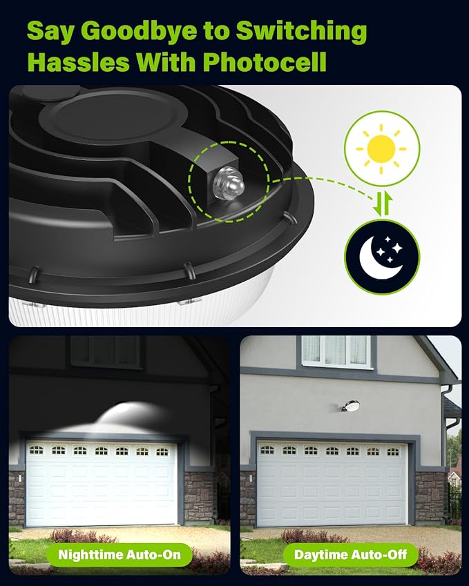LED Barn Light 150W, Yard Area Light Dusk to Dawn Outdoor Lighting with Photocell 21000LM 5000K Daylight IP65 Waterproof LED Flood Security Parking Lot Lights for Street/Farmhouse/Garage