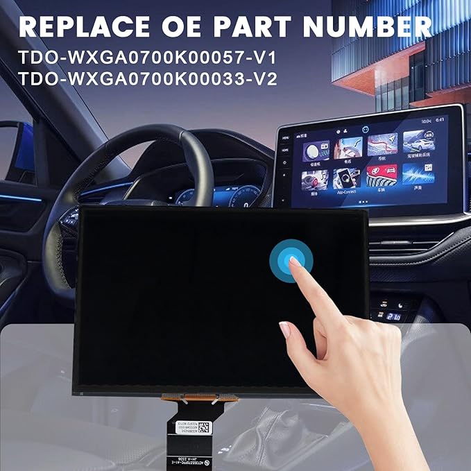 7" Uconnect Touch Screen Display Compatible with 2017 2018 2019 2020 Jeep Compass # TDO-WXGA0700K00057-V1 TDO-WXGA0700K00033-V2(No 8.4'')