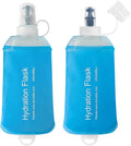 250ml Soft Flask Soft Water Bottle for Running, Hiking, Travelling, Cycling and Climbing - TPU Material - 2Pcs Blue