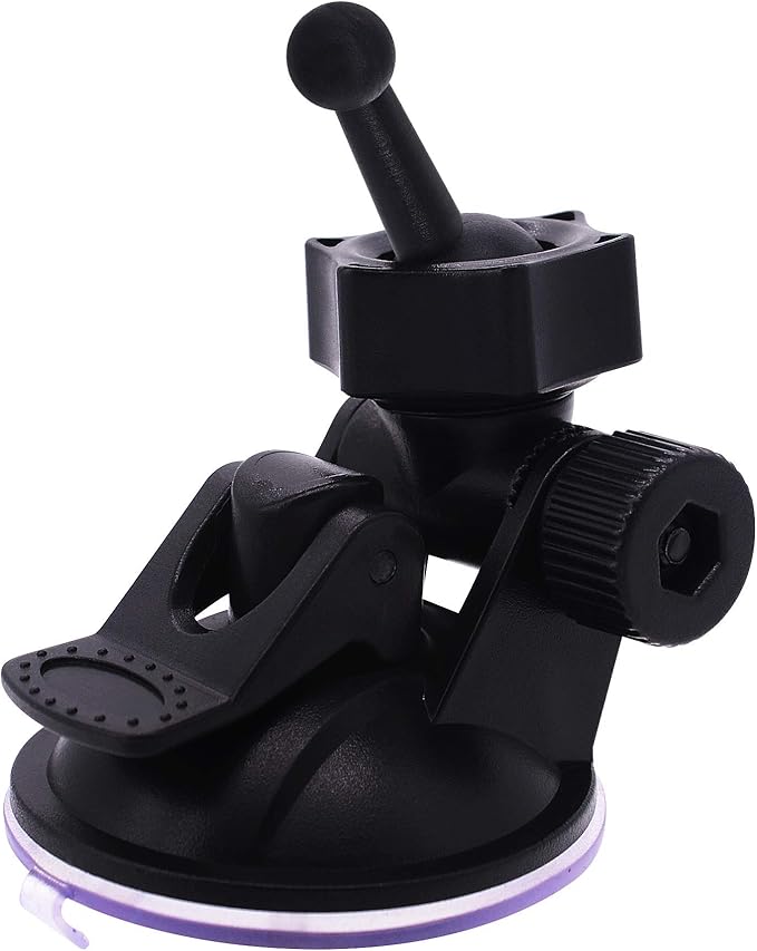 Suction Cup Mount for Garmin Dash Cam Mini/Mini 2/Min 3 30 35 45 46 55 56 65W 66W 67W X110 X210 X310/Speak Plus & Nuvi GPS - 4 Ball Head