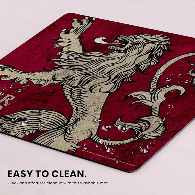 Head Case Designs Officially Licensed HBO Game of Thrones House Lannister Graphic Art 9.84 x 11.81 x 0.12 inches (250 x 300 mm) - S Gaming Office Desk PC Keyboard Mouse Mat Pad