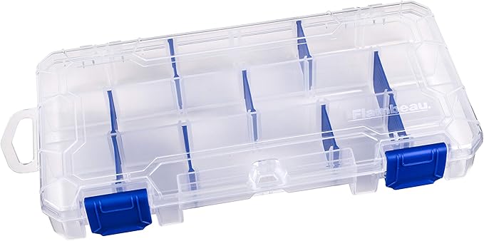 Flambeau Outdoors 3003 Tuff Tainer, Fishing Tackle Tray Box, Includes [9] Zerust Dividers, 18 Compartments - 9.125" x 5" x 1.25"