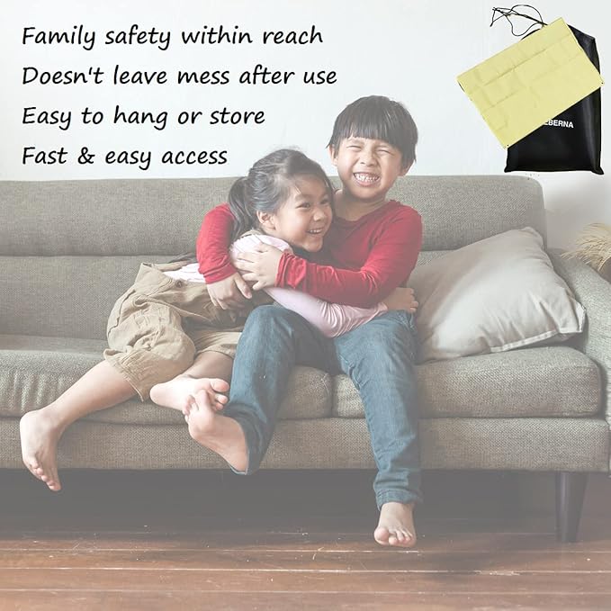 Leberna Emergency Fire Blanket for Home and Kitchen - 2 Pack - Fire Blankets Emergency for Home Safety 40" x 40" - Suppression Shield Retardant Fiberglass Welding Fireproof Cloth Towel