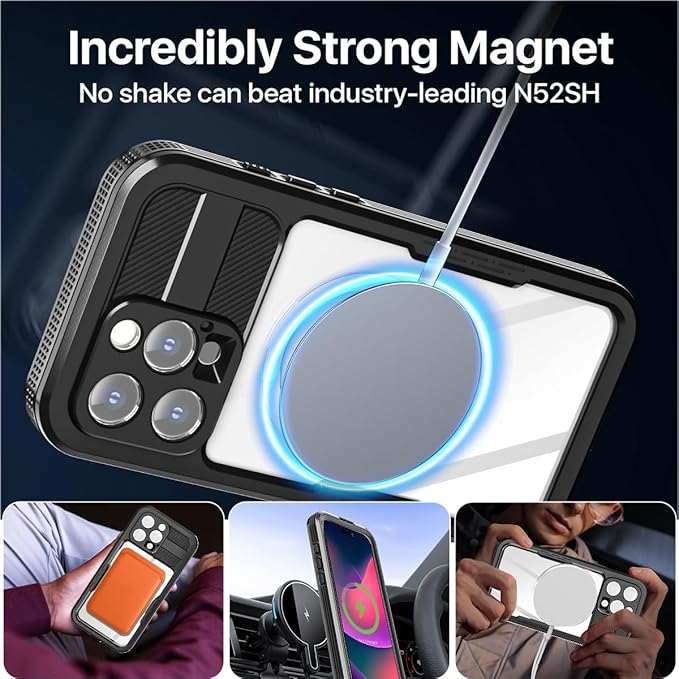 AICase Waterproof Case for iPhone 16 Pro Max(6.9") with MagSafe Support Snowproof,Dustproof/Shockproof,IP68 Certified 360 Full Body Protection Fully Sealed Underwater Cover for iPhone 16 Pro Max_1