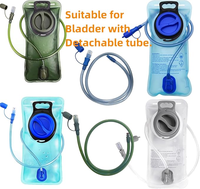 Hydration Bladder Universal Tube,Food Grade Silicone Mouthpiece,Straw Tube Length 39inches,Not Applicable to CamelBak
