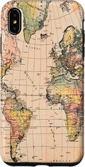 World Map ,Old Map of the World Case for iPhone XS Max