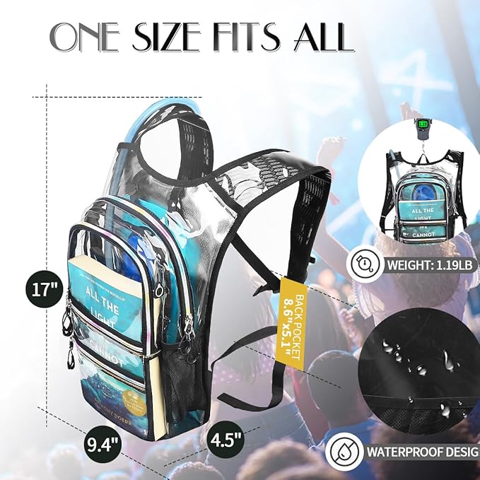 Hydration Pack, Water Backpack with 3L Hydration Bladder Lightweight Insulation, Festival Essential, Rave Hydration Backpack, Hydropack Backpack for Rave, Hiking, Biking, Festival Gear