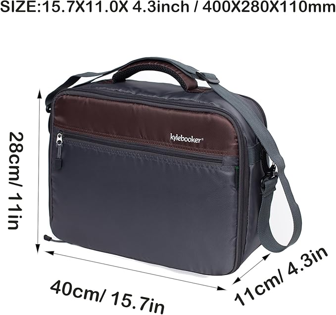 Kylebooker Fly Fishing Reel and Gear Case, Portable Tackle Organizer Storage Travel Bag for Spinning Baitcasting Fly Reels